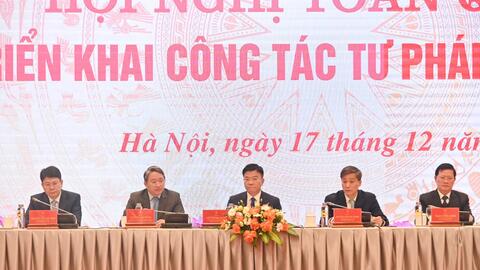 Bộ Tư pháp tổ chức hội nghị toàn quốc triển khai công tác tư pháp năm 2025