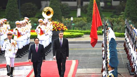 Thủ tướng Phạm Minh Chính chủ trì lễ đón Thủ tướng Tây Ban Nha Pedro Sánchez