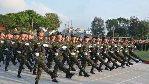 Nỗ lực tập luyện để góp phần thể hiện sức mạnh Việt Nam