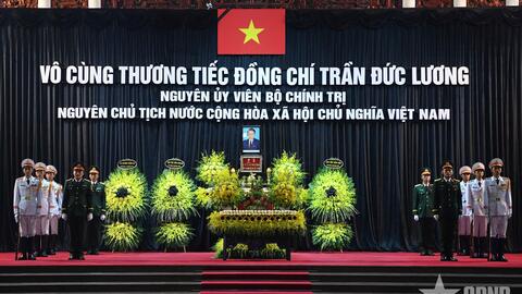 Cử hành trọng thể Lễ viếng nguyên Chủ tịch nước Trần Đức Lương