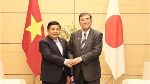 Phó thủ tướng Nguyễn Chí Dũng hội kiến Thủ tướng Nhật Bản Ishiba Shigeru