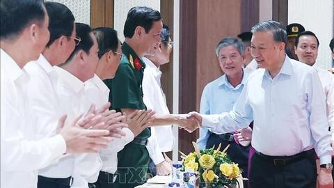 Tổng Bí thư Tô Lâm làm việc với Ban Thường vụ Tỉnh ủy Bến Tre và Thường trực các Tỉnh ủy Trà Vinh, Vĩnh Long