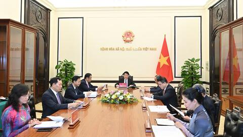 Chủ tịch nước Lương Cường điện đàm với Tổng thống Hàn Quốc Lee Jae Myung