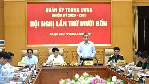 Tổng Bí thư Tô Lâm chủ trì Hội nghị Quân ủy Trung ương XIV