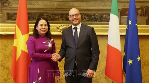 Phó chủ tịch nước Võ Thị Ánh Xuân thăm và làm việc tại Italy