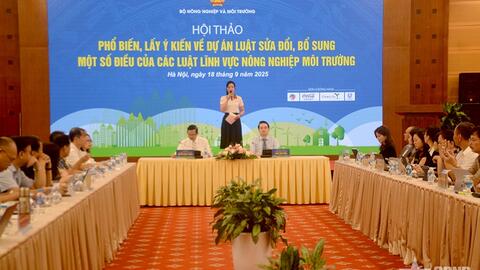Lấy ý kiến sửa đổi, bổ sung một số điều của các luật lĩnh vực nông nghiệp môi trường