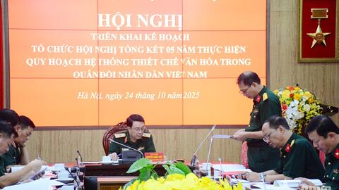Chuẩn bị tốt cho hội nghị tổng kết 5 năm thực hiện Quy hoạch hệ thống thiết chế văn hóa trong Quân đội