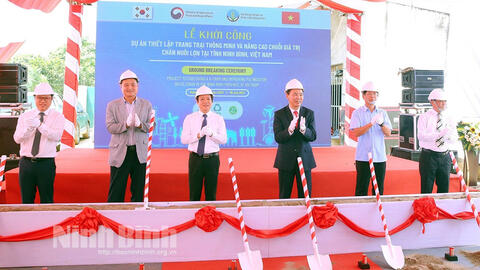 Khởi công dự án trang trại thông minh do Hàn Quốc viện trợ tại Ninh Bình