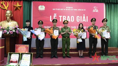 Trao hơn 30 giải về Cuộc thi tìm hiểu Luật Phòng, chống ma túy