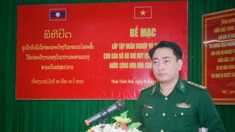 Thừa Thiên Huế: Bế mạc tập huấn nghiệp vụ Biên phòng cho cán bộ Quân đội nhân dân Lào