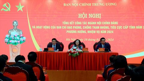 Ban Nội chính Trung ương tổng kết công tác ngành Nội chính Đảng và Ban chỉ đạo phòng, chống tham nhũng, tiêu cực cấp tỉnh năm 2023