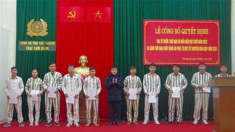 Gia Lai: Hơn 800 phạm nhân được ân giảm án dịp Tết Nguyên đán 2024