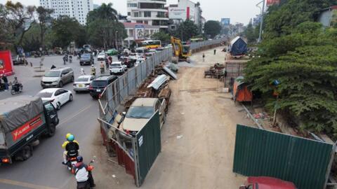 Hà Nội: Thông xe kỹ thuật toàn tuyến hạ cốt mở rộng đường Âu Cơ trước ngày 30-6