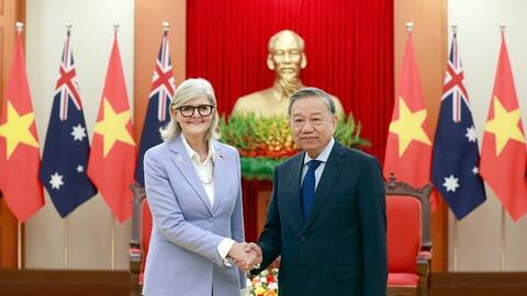 Toàn quyền Australia Sam Mostyn và phu quân kết thúc chuyến thăm cấp Nhà nước tới Việt Nam