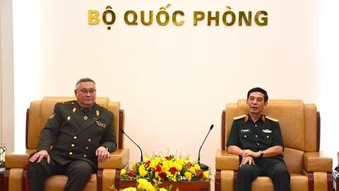 Đại tướng Phan Văn Giang tiếp Tổng Tham mưu trưởng các Lực lượng vũ trang Belarus