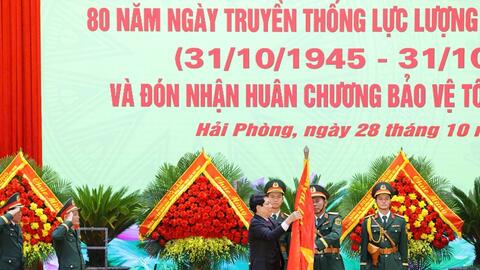 Chủ tịch nước Lương Cường dự Lễ kỷ niệm 80 năm Ngày truyền thống Lực lượng vũ trang Quân khu 3