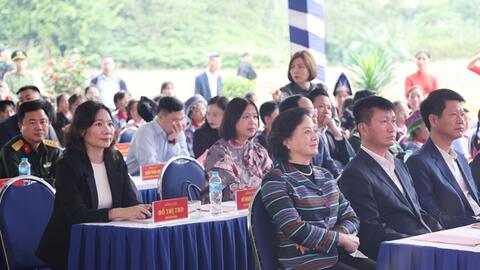 Phó thủ tướng Phạm Thị Thanh Trà dự Lễ khởi công xây dựng 4 trường phổ thông nội trú liên cấp tại Lào Cai