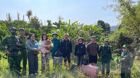 Bộ đội Biên phòng tỉnh Lâm Đồng bắt giữ 10 đối tượng nhập cảnh trái phép