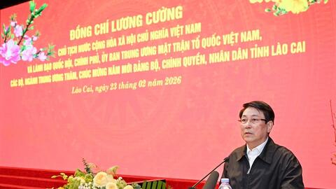 Chủ tịch nước Lương Cường thăm, chúc mừng năm mới tại Lào Cai