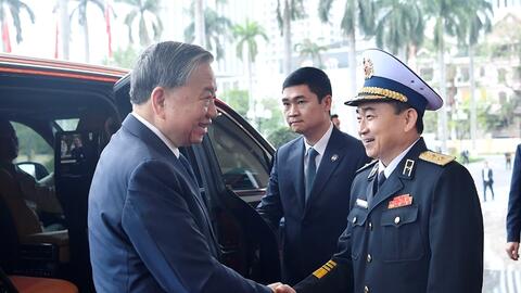 Tổng Bí thư Tô Lâm dự Lễ đón nhận danh hiệu Anh hùng Lực lượng vũ trang nhân dân tại Quân chủng Hải quân