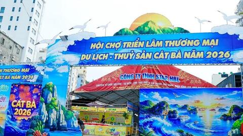 Hải Phòng: Sôi động hội chợ thương mại, du lịch, thủy sản Cát Bà 2026