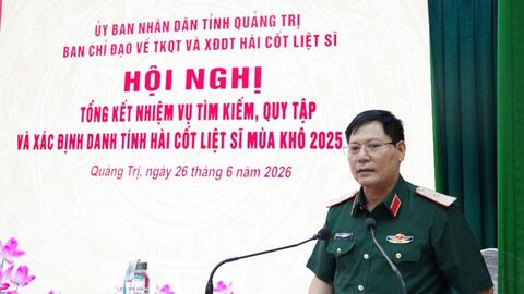 Quảng Trị: Tổng kết thực hiện nhiệm vụ tìm kiếm, quy tập, xác định danh tính hài cốt liệt sĩ mùa khô 2025-2026