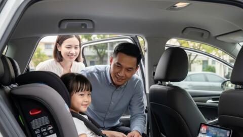 Phạt cảnh cáo lỗi không dùng ghế an toàn cho trẻ