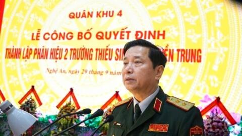 Quân khu 4: Công bố thành lập Phân hiệu 2, Trường Thiếu sinh quân miền Trung