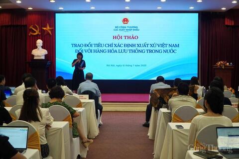 Xây dựng tiêu chí xác định xuất xứ Việt Nam cho hàng hóa lưu thông trong nước
