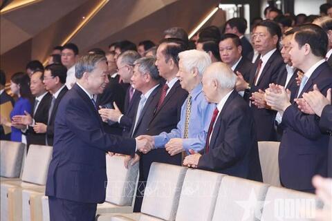 Tổng Bí thư Tô Lâm và Thủ tướng Phạm Minh Chính dự Lễ kỷ niệm 80 năm Ngày truyền thống ngành Tài chính