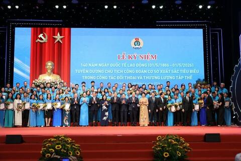 Chủ tịch Quốc hội: Tiếp tục xây dựng giai cấp công nhân Việt Nam hiện đại, lớn mạnh