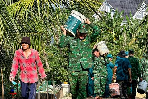 Cần Thơ: Đồn Biên phòng An Thạnh Ba chung tay xây dựng cầu giao thông nông thôn