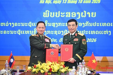 Việt Nam - Lào: Ký kết Kế hoạch hợp tác quốc phòng năm 2027