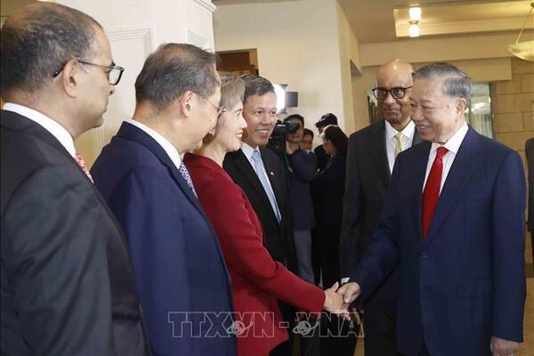 Lễ đón Tổng Bí thư, Chủ tịch nước Tô Lâm và Phu nhân thăm cấp Nhà nước Cộng hòa Singapore