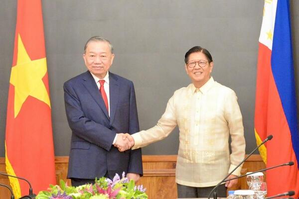 Tổng Bí thư, Chủ tịch nước Tô Lâm hội đàm với Tổng thống Philippines Ferdinand Romualdez Marcos Jr.