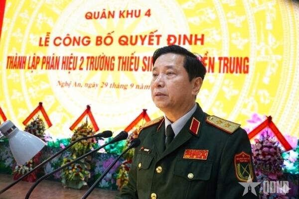 Quân khu 4: Công bố thành lập Phân hiệu 2, Trường Thiếu sinh quân miền Trung