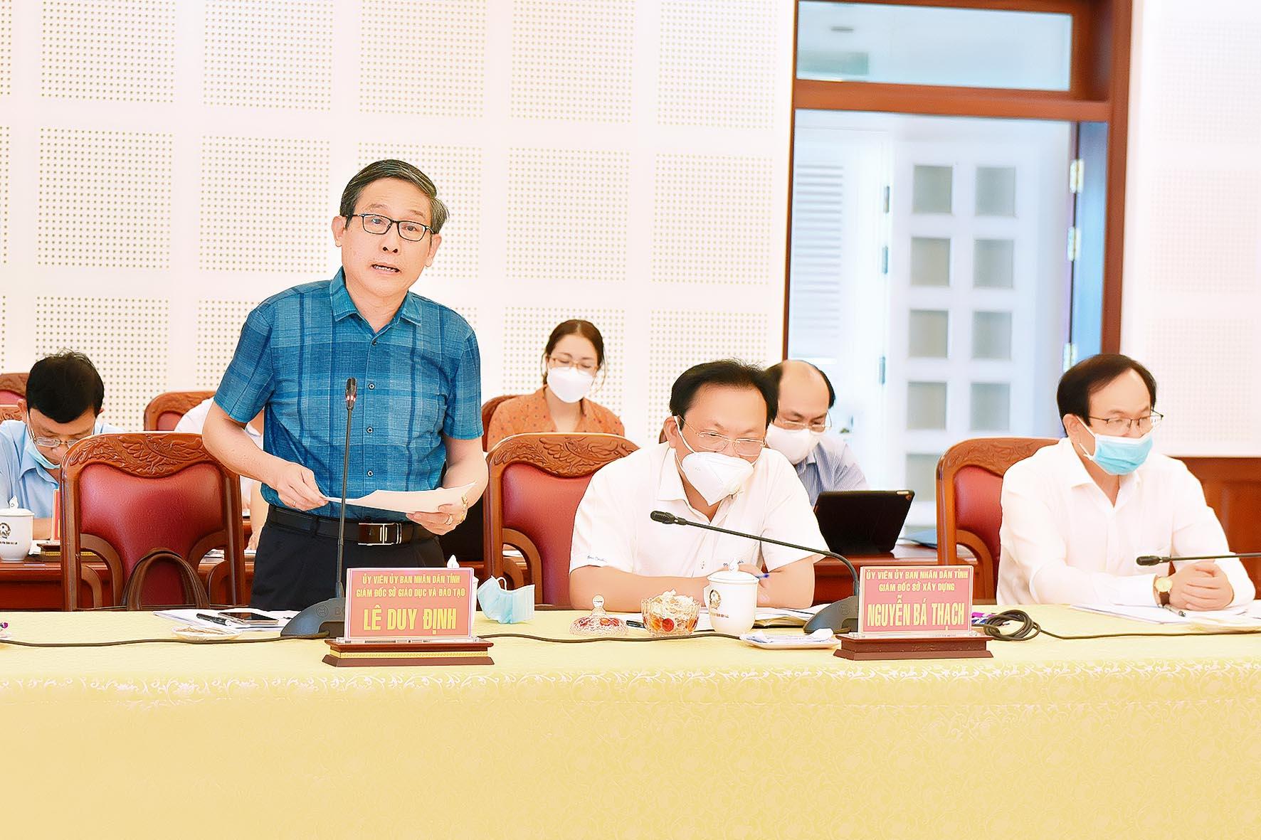 Giám đốc Sở GD-ĐT Lê Duy Định