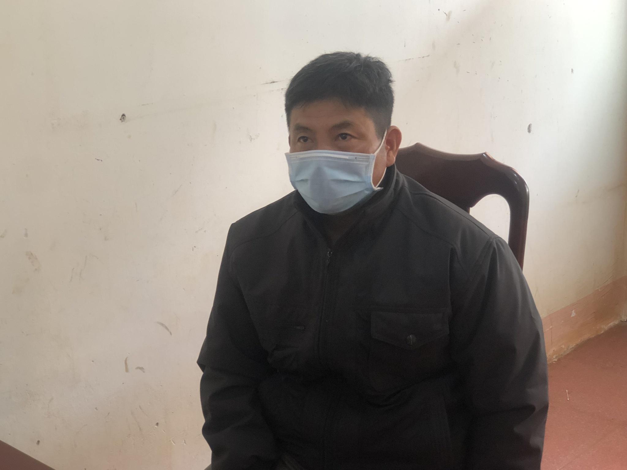 Bị can Trần Văn Quân tại cơ quan công an