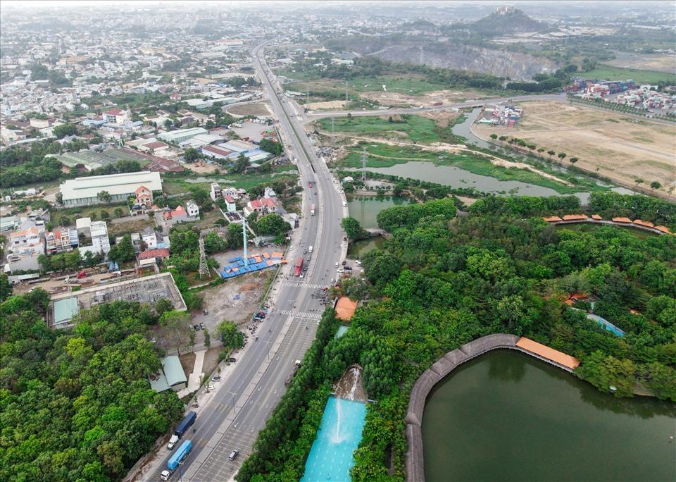 Đường Mỹ Phước - Tân Vạn thuộc Vành đai 3 đoạn ở Bình Dương hoàn thành. Ảnh: Minh Quân
