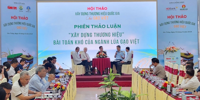 Hội thảo “Xây dựng thương hiệu quốc gia cho gạo Việt” diễn ra tại TP Sóc Trăng ngày 10/12.