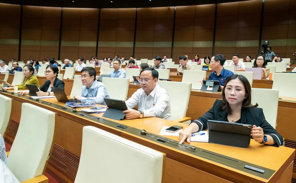 Quốc hội Biểu quyết thông qua Nghị quyết của Quốc hội về cơ chế, chính sách phát triển kinh tế tư nhân. Quốc hội Biểu quyết thông qua Nghị quyết của Quốc hội về cơ chế, chính sách phát triển kinh tế tư nhân.