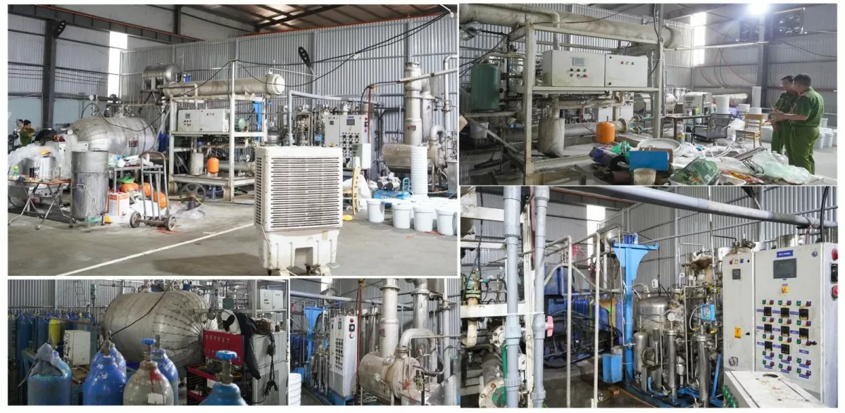 Thanh Hóa: Triệt phá đường dây sản xuất, buôn bán khí cười siêu khủng Thanh Hóa: Triệt phá đường dây sản xuất, buôn bán khí cười siêu khủng