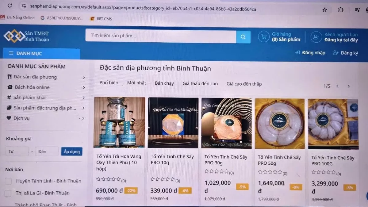 Chuyển đổi số: Nâng tầm giá trị sản phẩm OCOP Bình Thuận Chuyển đổi số: Nâng tầm giá trị sản phẩm OCOP Bình Thuận