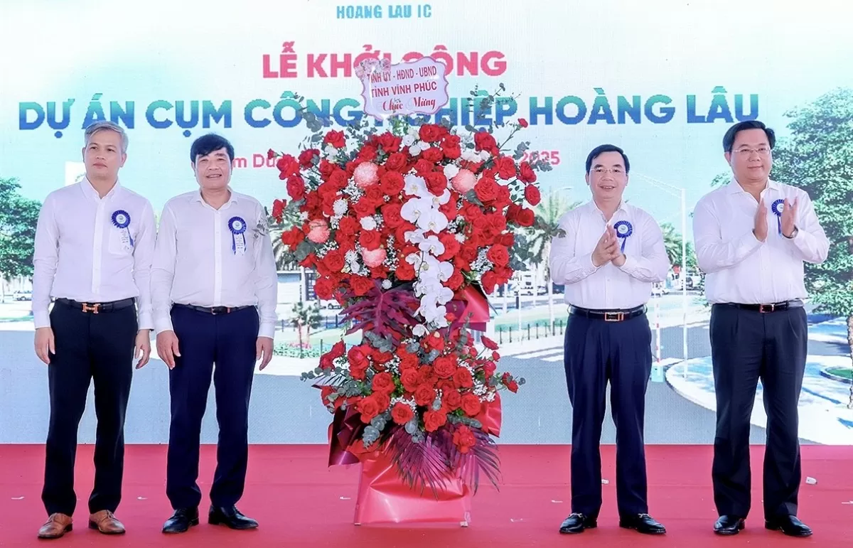 Vĩnh Phúc: Khởi công Cụm công nghiệp Hoàng Lâu 795 tỷ đồng Vĩnh Phúc: Khởi công Cụm công nghiệp Hoàng Lâu 795 tỷ đồng