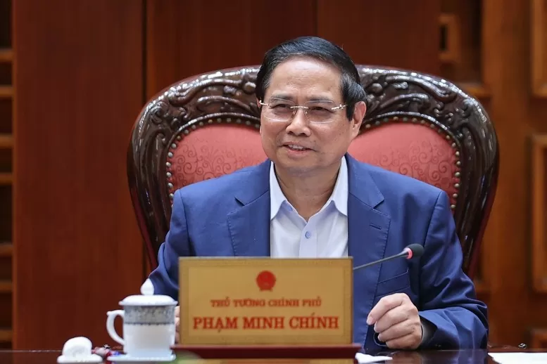 Thủ tướng Phạm Minh Chính chủ trì cuộc họp Thường trực Chính phủ cho ý kiến về các nội dung chuẩn bị cho phiên họp Chính phủ thường kỳ tháng 5/2025 sắp diễn ra - Ảnh: VGP/Nhật Bắc