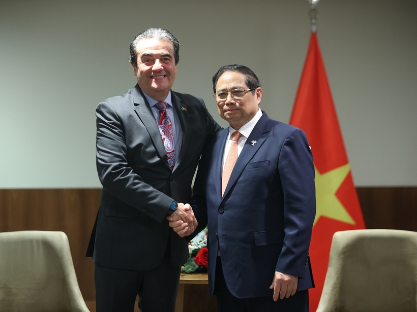 Thủ tướng tiếp ông Celso Nunes Cio, Giám đốc sáng tạo của Alterosa MK. Ảnh: VGP/Nhật Bắc