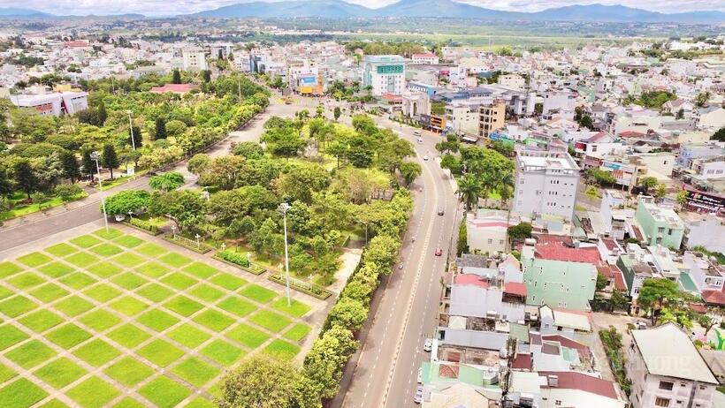 Phường Pleiku (tỉnh Gia Lai mới) được thành lập trên cơ sở sáp nhập 4 phường và 1 xã. Ảnh: Hiền Mai