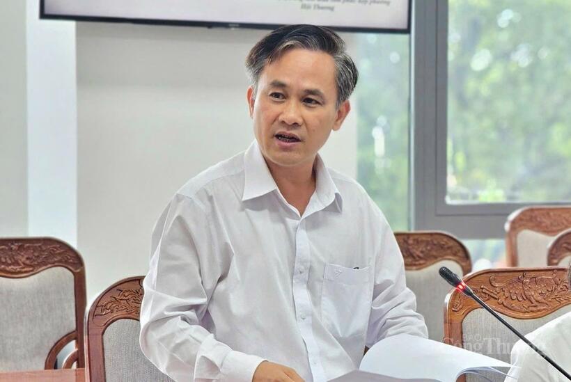 Ông Nguyễn Xuân Phước, Bí thư Đảng ủy phường Pleiku. Ảnh: Hiền Mai