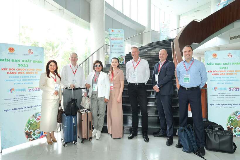 Đoàn doanh nghiệp Bắc Âu tham gia Vietnam International Sourcing Fair năm 2023 (Ảnh: Thương vụ Việt Nam tại Thuỵ Điển, kiêm nhiệm Bắc Âu)