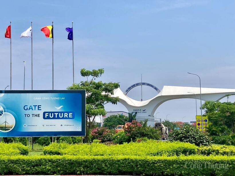 Khu công nghiệp sinh thái Deep C tiên phong trong sản xuất sạch, kinh tế tuần hoàn. Ảnh: Thu Hường